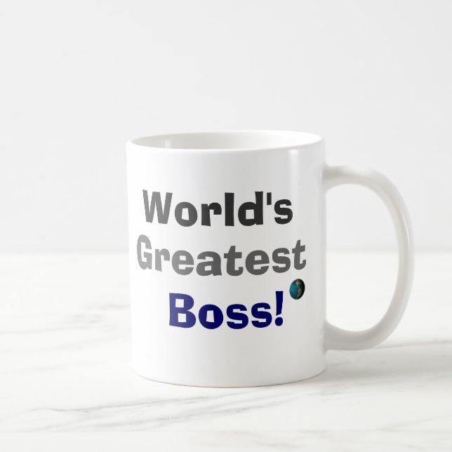 Der bestste Chef der Welt! Kaffeetasse (Rechts)