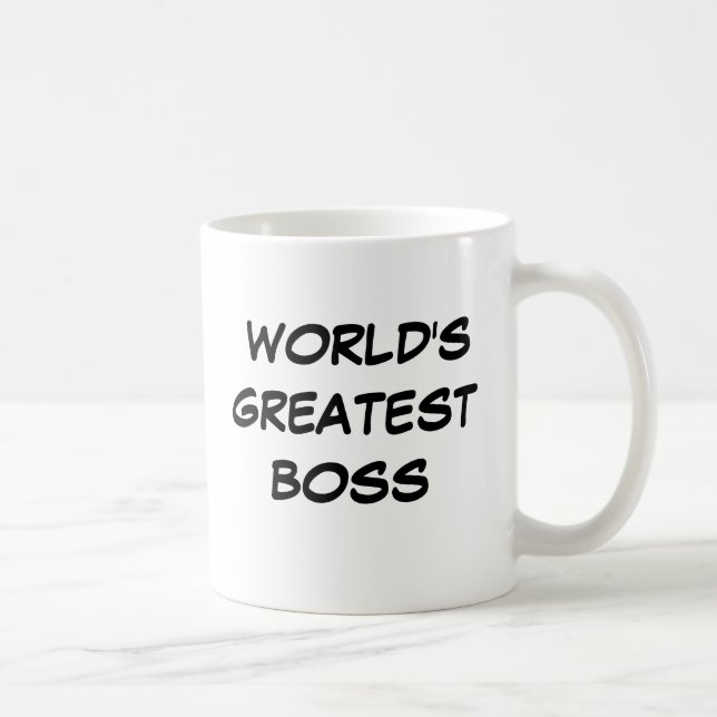 Der bestste Chef-" Tasse "der Welt (Rechts)