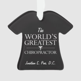 Der bestste Chiropraktor-personalisierter T - Ornament