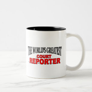 Der bestste das Gerichts-Reporter der Welt Zweifarbige Tasse