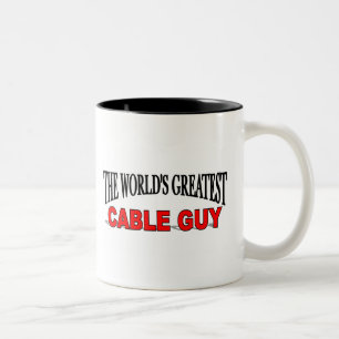 Der bestste das Kabel-Typ der Welt Zweifarbige Tasse