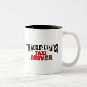 Der bestste das Taxi-Fahrer der Welt Zweifarbige Tasse