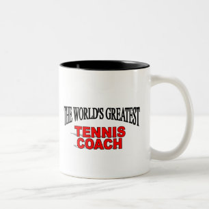 Der bestste das Tennis-Trainer der Welt Zweifarbige Tasse