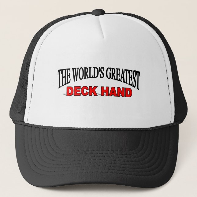 Der bestste Deckarbeiter der Welt Truckerkappe (Vorderseite)