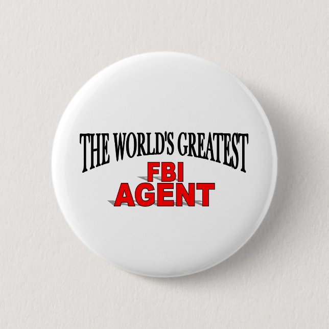 Der bestste der FBI-Agent der Welt Button (Vorderseite)