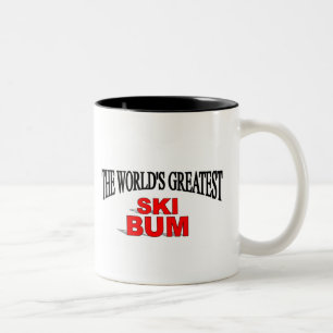 Der bestste der Ski-Gammler der Welt Zweifarbige Tasse