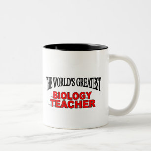 Der bestste die Biologie-Lehrer der Welt Zweifarbige Tasse