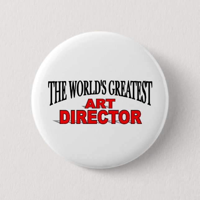 Der bestste die Kunst-Direktor der Welt Button (Vorderseite)