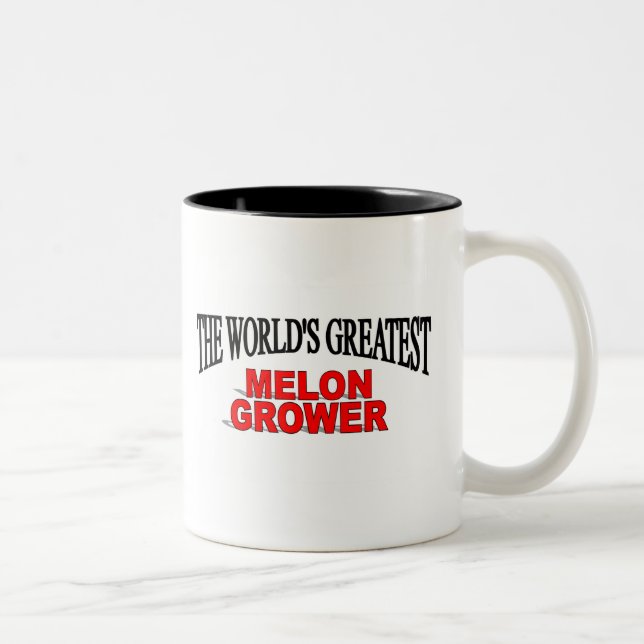 Der bestste die Melone-Züchter der Welt Zweifarbige Tasse (Rechts)