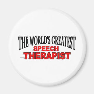 Der bestste die Sprache-Therapeut der Welt Magnet