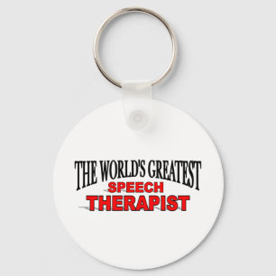 Der bestste die Sprache-Therapeut der Welt Schlüsselanhänger