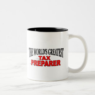 Der bestste die Steuer-Vorbereiter der Welt Zweifarbige Tasse