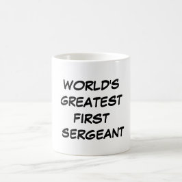 Der bestste erste Sergeant" Tasse "der Welt