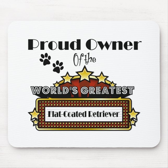 Der bestste Flach-Überzogene Retriever der stolze Mousepad (Vorne)