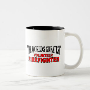 Der bestste freiwillige Feuerwehrmann der Welt Zweifarbige Tasse