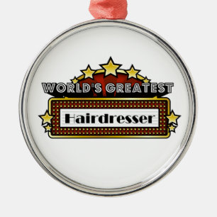 Der bestste Friseur der Welt Silbernes Ornament