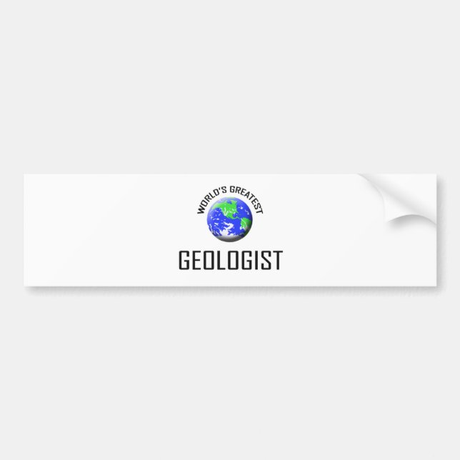 Der bestste Geologe der Welt Autoaufkleber (Vorne)