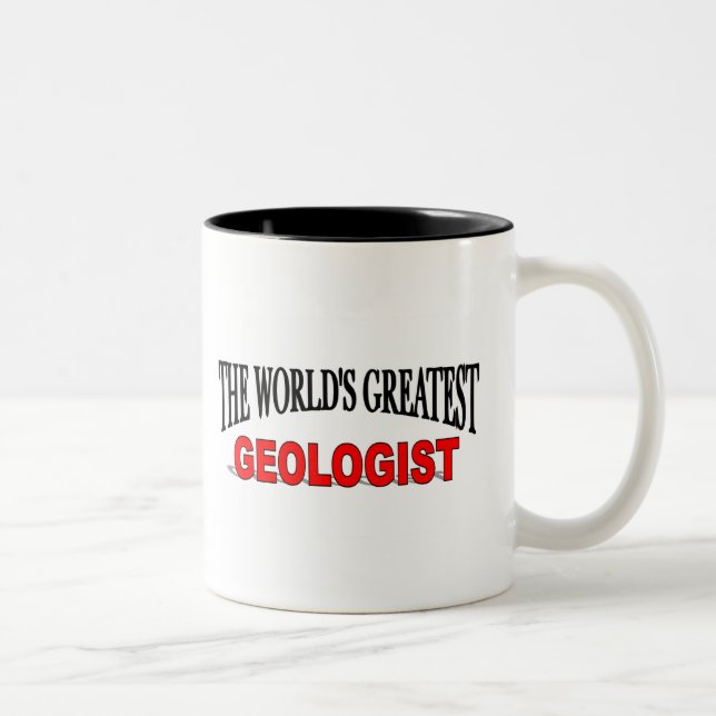 Der bestste Geologe der Welt Zweifarbige Tasse (Rechts)