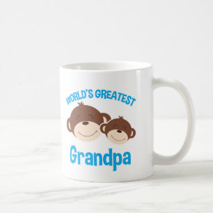 Der bestste Großvater-niedliche Affe-Tasse der Kaffeetasse
