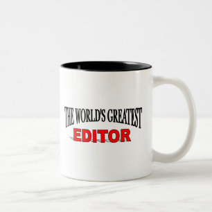 Der bestste Herausgeber der Welt Zweifarbige Tasse