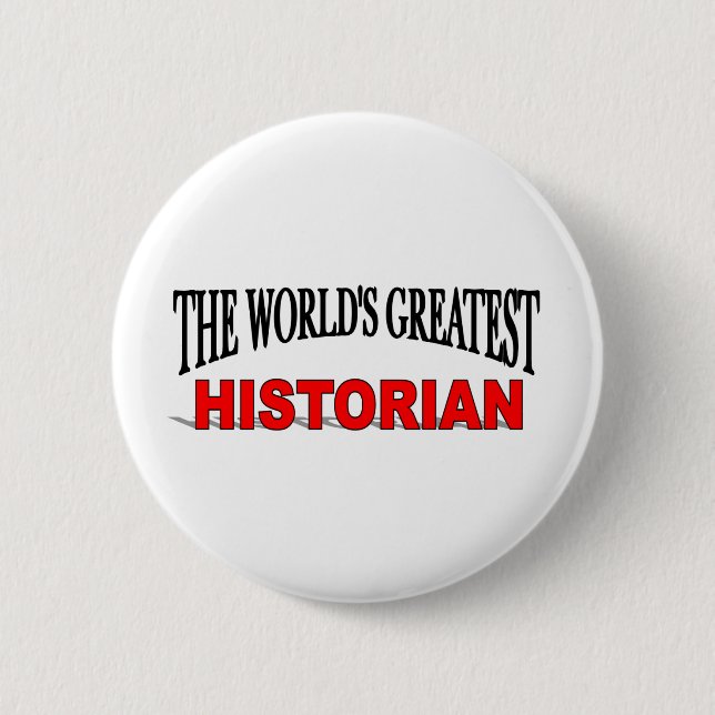 Der bestste Historiker der Welt Button (Vorderseite)