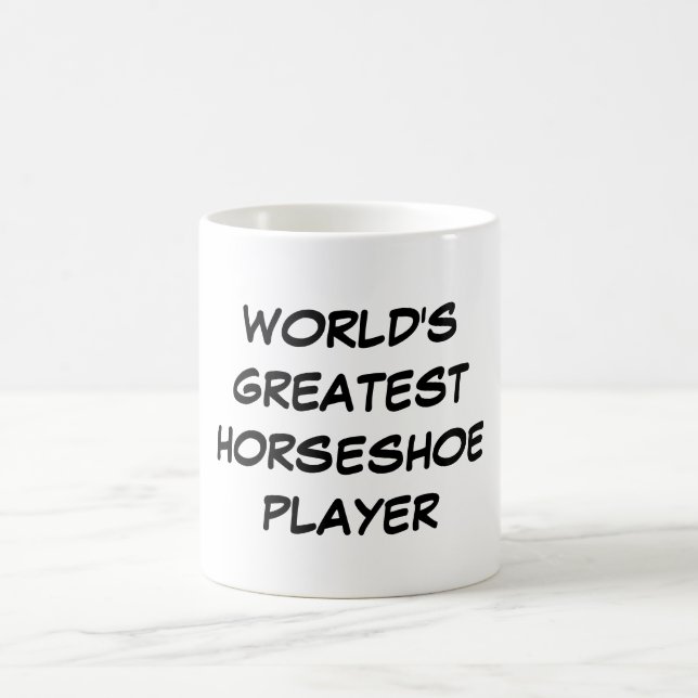 Der bestste Hufeisenspieler-" Tasse "der Welt (Mittel)