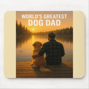 Der Bestste Hund-Vater der Welt - Lakeside Sunset Mousepad