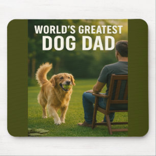 Der Bestste Hunde-Vater der Welt - Ball ist Life E Mousepad