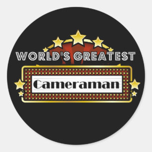 Der bestste Kameramann der Welt Runder Aufkleber