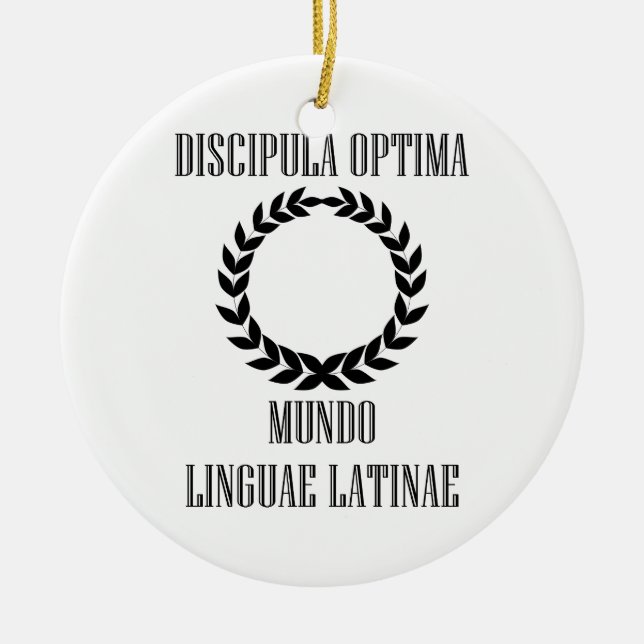 Der bestste lateinische Student der Welt Keramik Ornament (Vorne)
