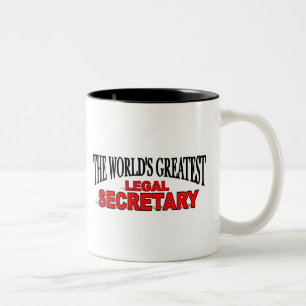 Der bestste legale Sekretär der Welt Zweifarbige Tasse
