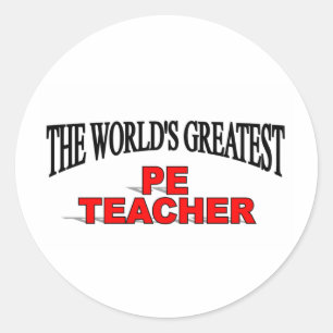 Der bestste Lehrer das PET der Welt Runder Aufkleber