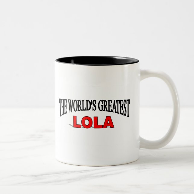 Der bestste Lola der Welt Zweifarbige Tasse (Rechts)