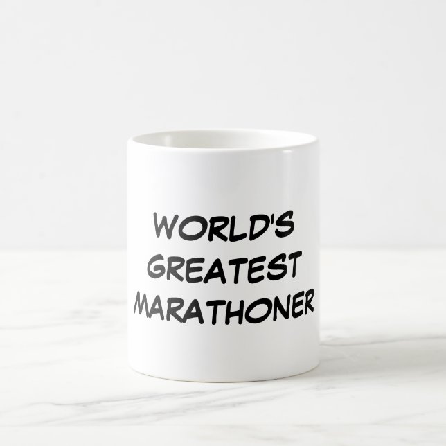 Der bestste Marathoner-" Tasse "der Welt (Mittel)