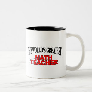 Der bestste Mathe-Lehrer der Welt Zweifarbige Tasse