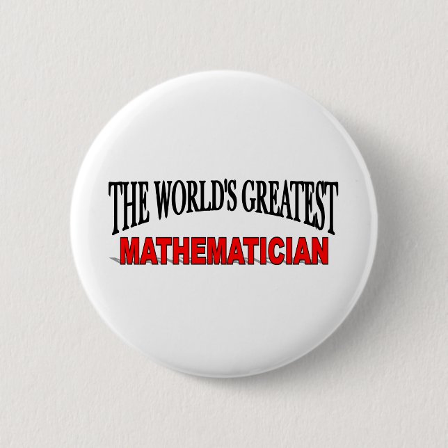 Der bestste Mathematiker der Welt Button (Vorderseite)