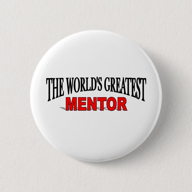 Der bestste Mentor der Welt Button (Vorderseite)