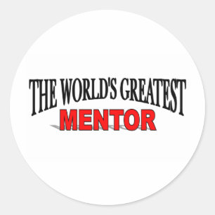 Der bestste Mentor der Welt Runder Aufkleber
