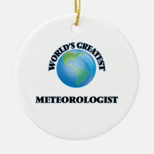 Der bestste Meteorologe der Welt Keramikornament