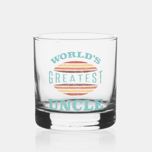 Der Bestste Onkel der Welt Whiskyglas (Vorderseite)