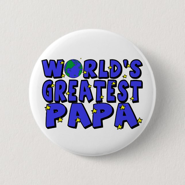 Der bestste Papa der Welt Button (Vorderseite)
