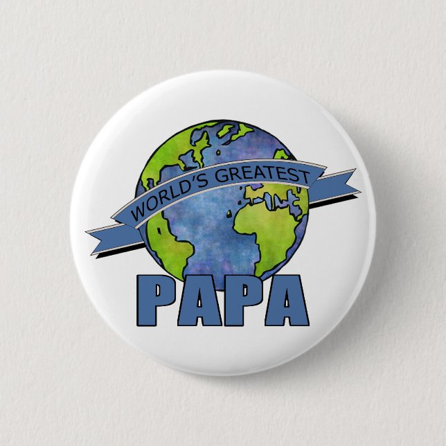 Der bestste Papa der Welt Button (Vorderseite)