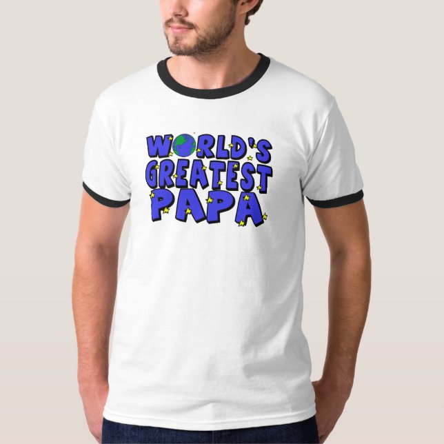Der bestste Papa der Welt T-Shirt (Vorderseite)
