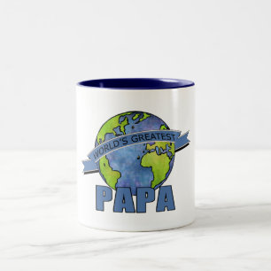 Der bestste Papa der Welt Zweifarbige Tasse