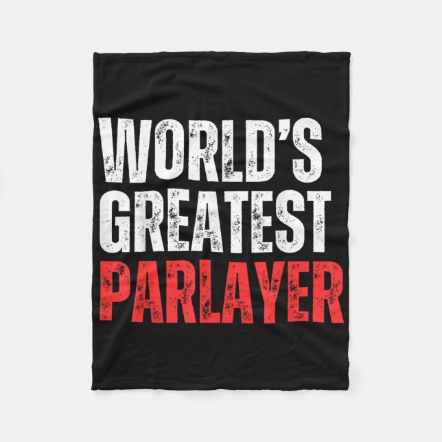 Der Bestste Parlayer-Gamer-Sport der Welt Fleecedecke (Vorderseite)