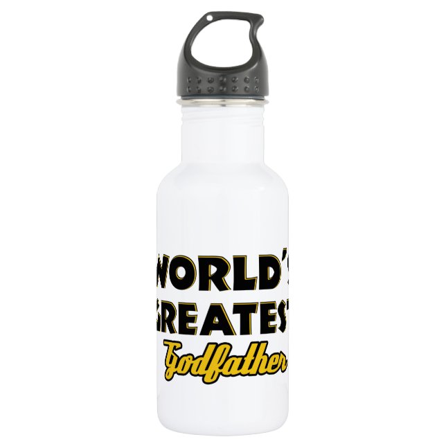 Der bestste Pate der Welt Trinkflasche (Vorderseite)