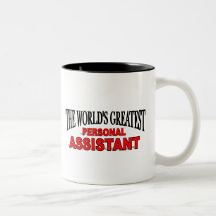 Der bestste persönliche Assistent der Welt Zweifarbige Tasse
