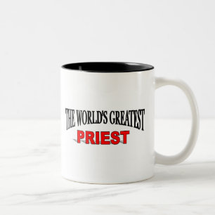 Der bestste Priester der Welt Zweifarbige Tasse