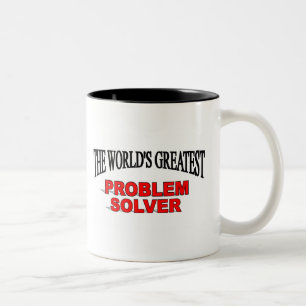 Der bestste Problemlöser der Welt Zweifarbige Tasse