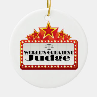 Der bestste Richter der Welt Keramikornament